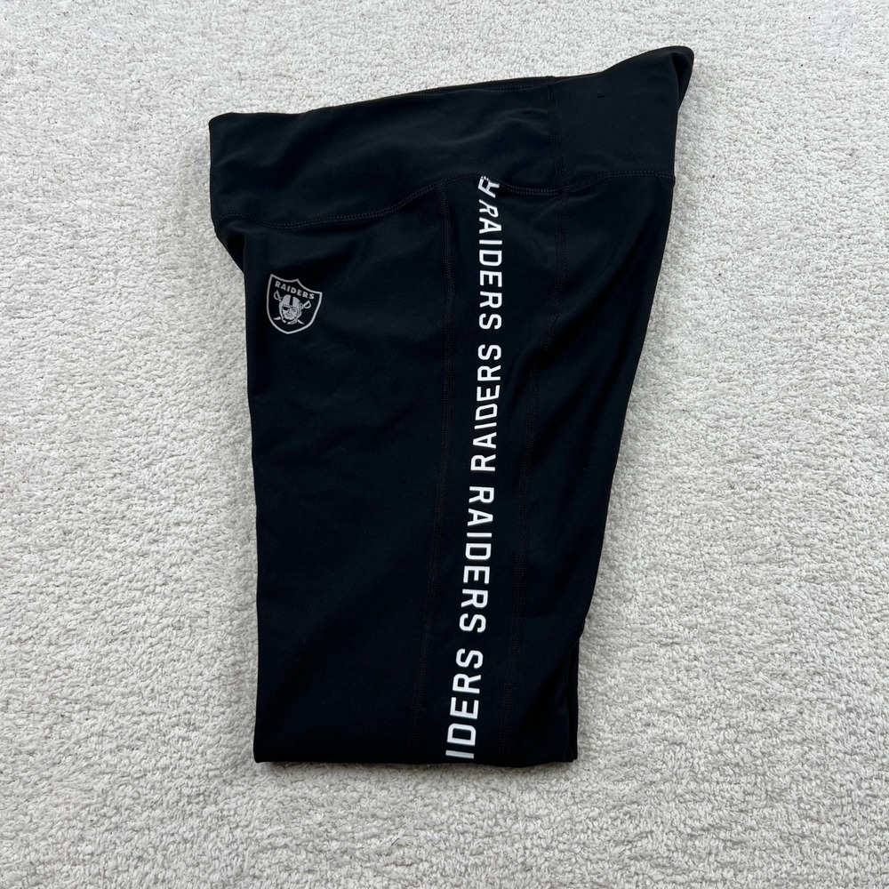 Nike Las Vegas Raiders Womens Black Dri-FIT NFL Athletic Leggings Size M - Picture 13 of 15